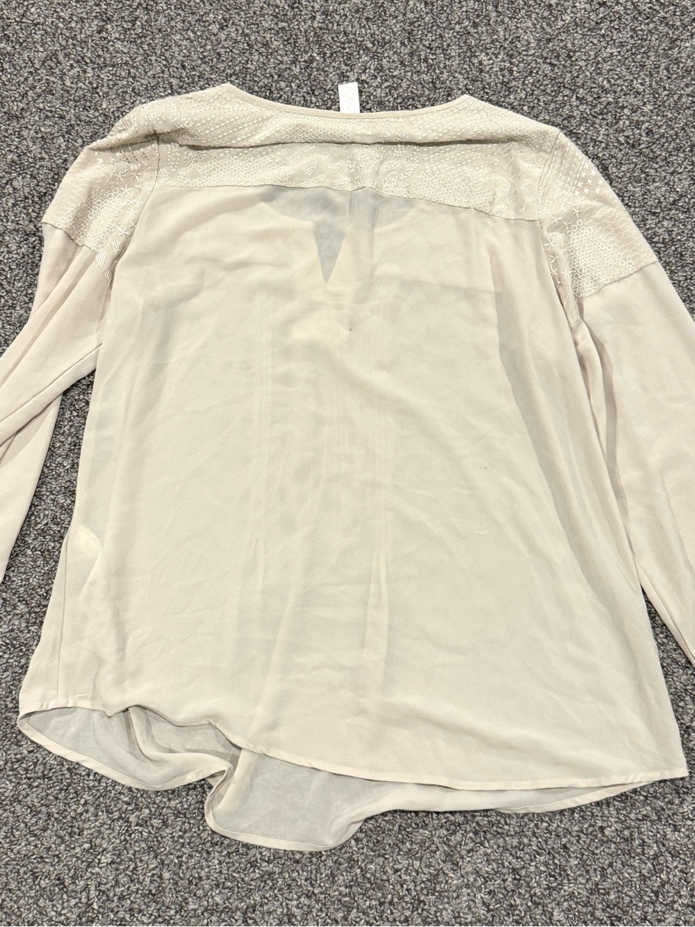 Chico's Top/ Beaded Fringe (Chicos size 2) - Picture 6 of 6